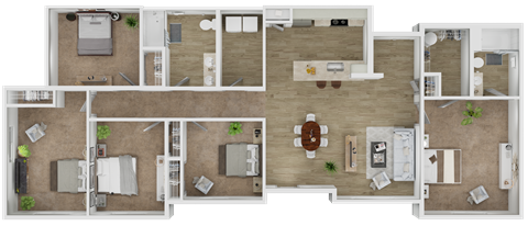 5 bedroom 2 bathroom